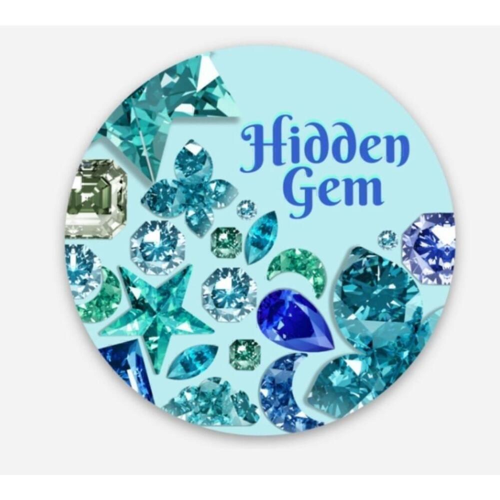 Sticker with quote-Hidden Gem